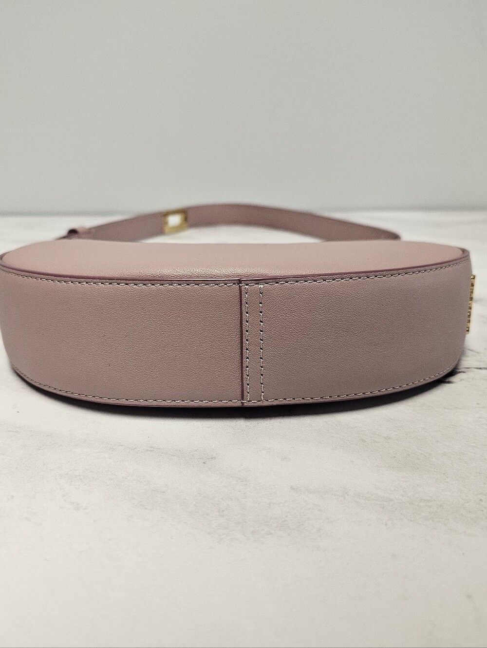 Rabeanco Nina Crescent Mini Purple Pink Shoulder Bag Preowned - Picture 8 of 10